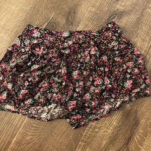 Floral Linen Shorts